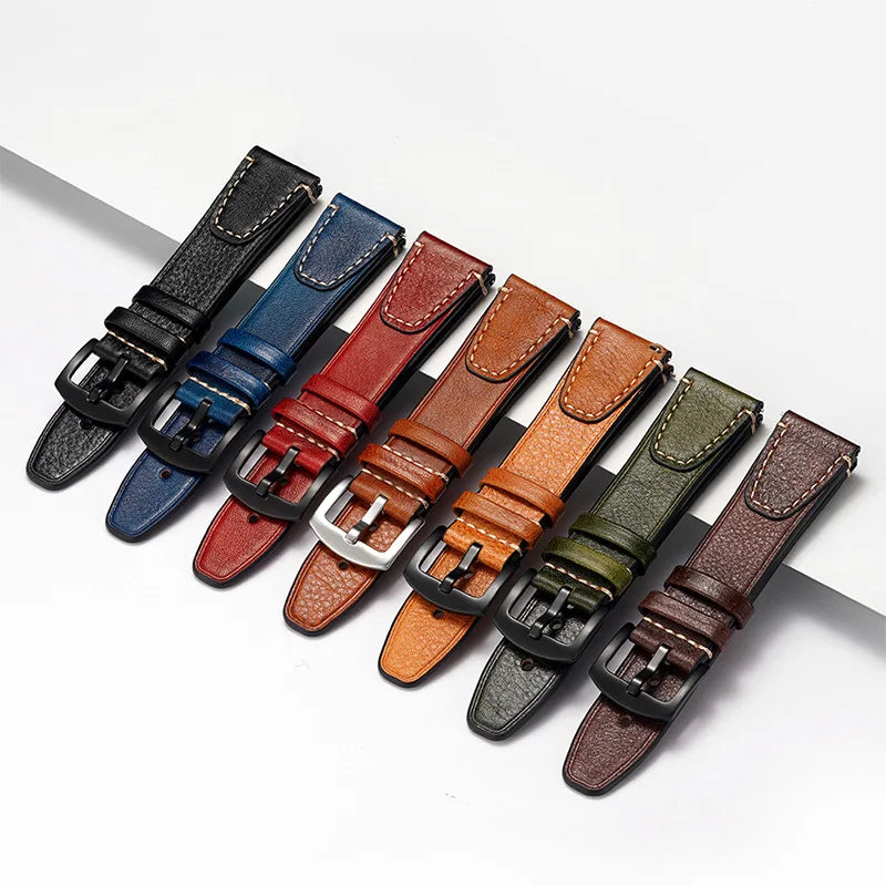 Alder Vintage leather watch strap - product photo