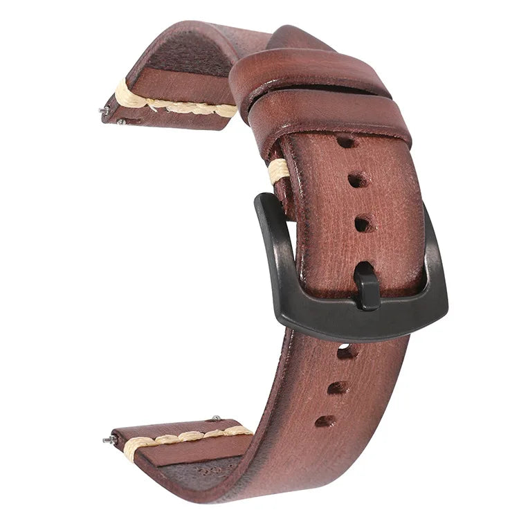 Heritage Grain leather watch strap - color options