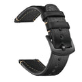 Alder Vintage leather watch strap - worn on wrist