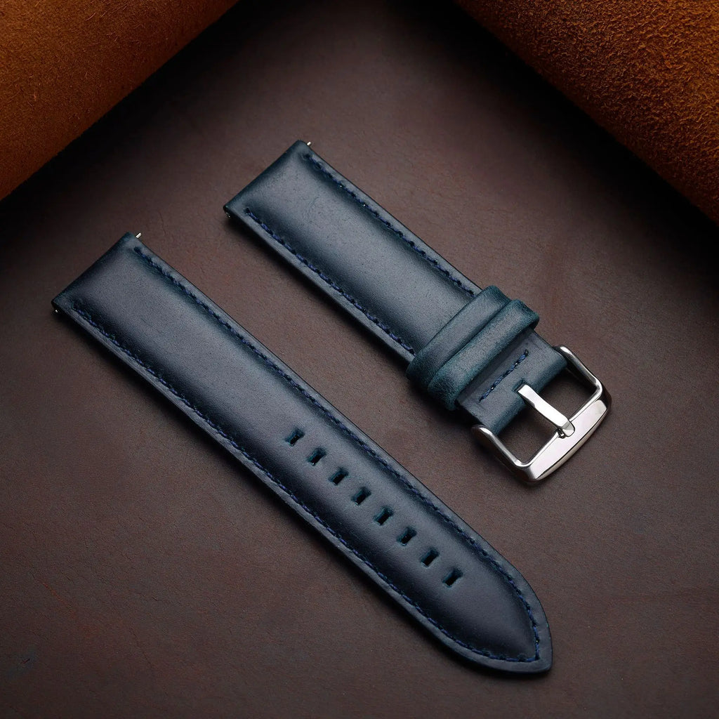 Artisan Reserve leather watch strap - grain texture