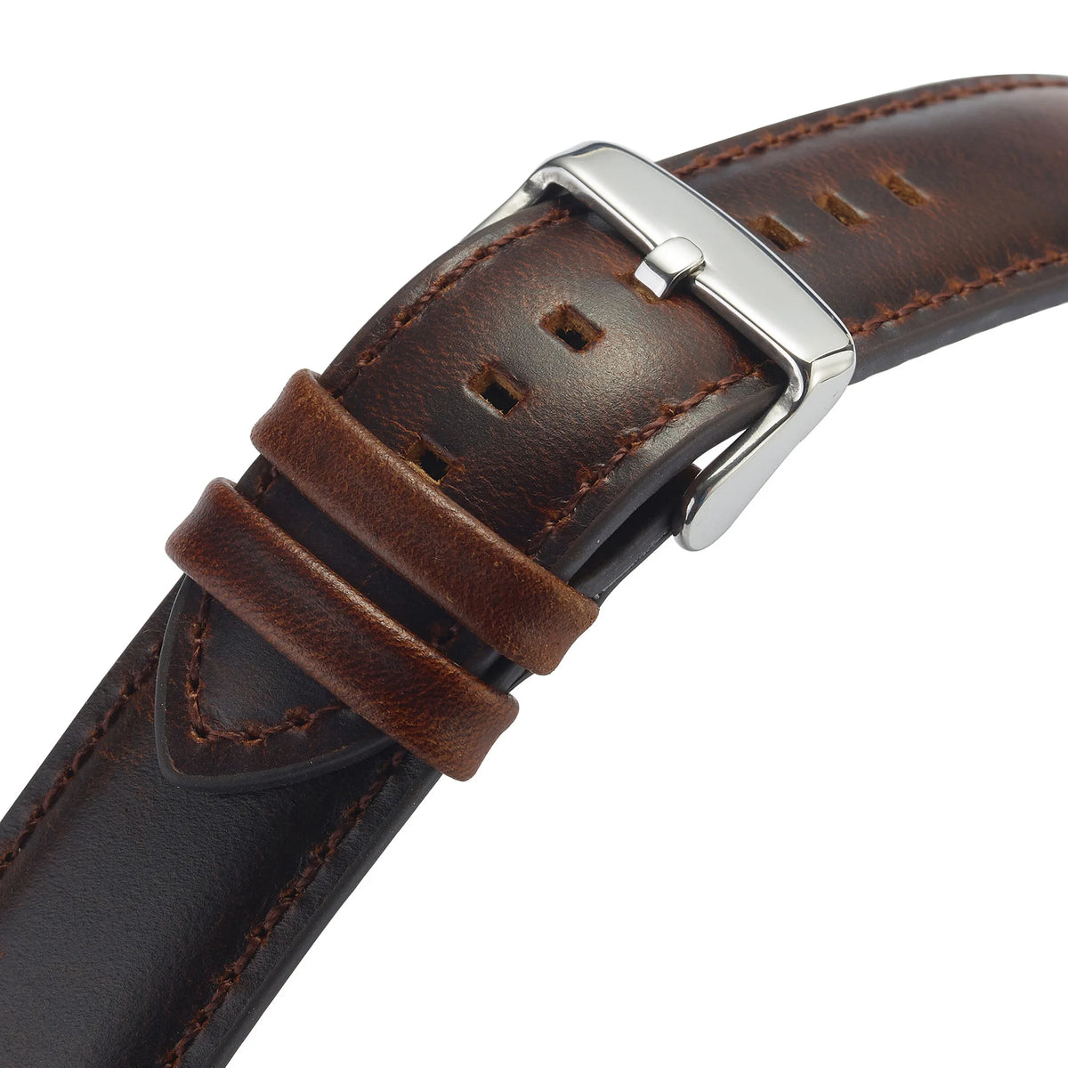 Artisan Reserve leather watch strap - buckle mechanism
