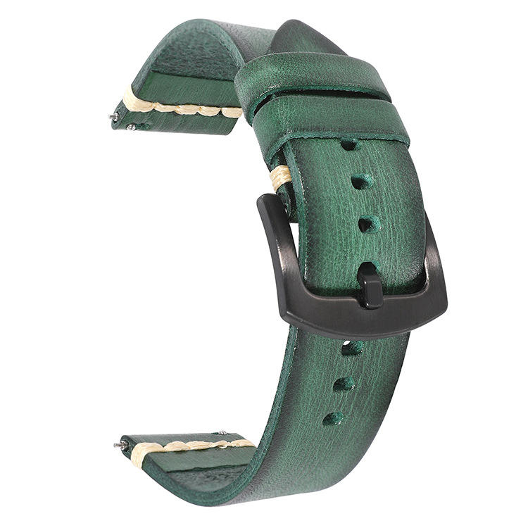 Heritage Grain leather watch strap - product photo alternate