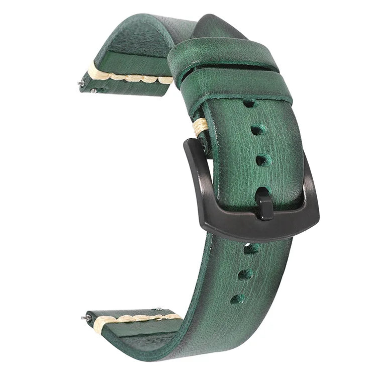 Heritage Grain leather watch strap - grain texture